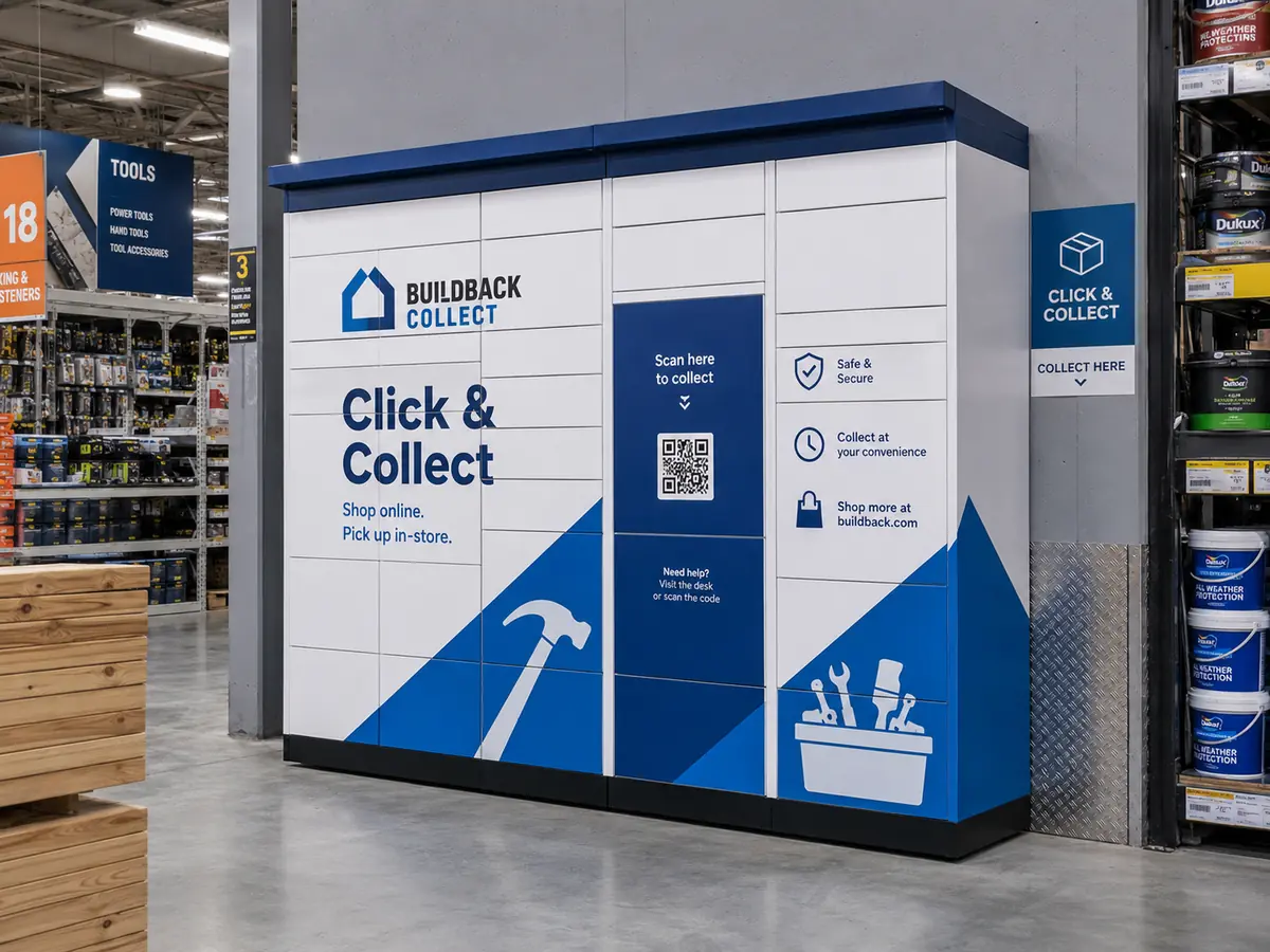 DIY and trade counter collection lockers