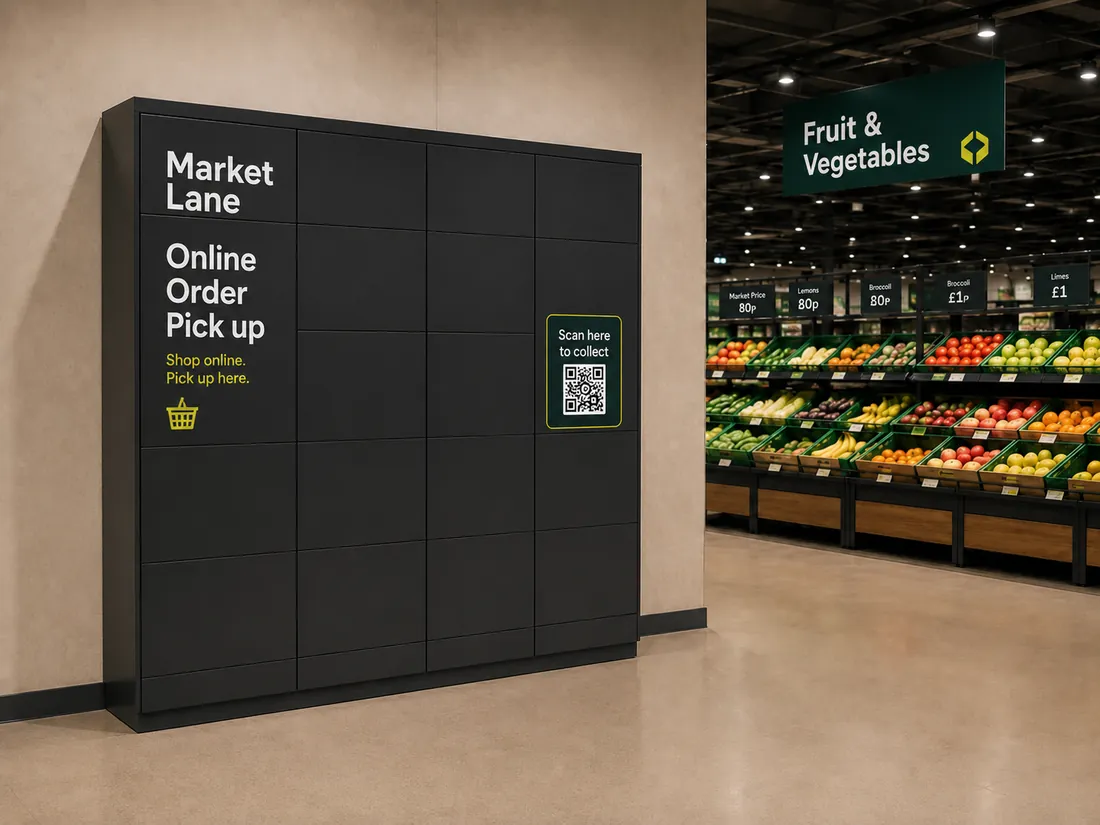 Market Lane in-store eLocker collection lockers