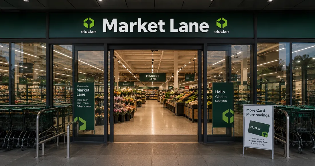 The entrance to Market Lane Northampton