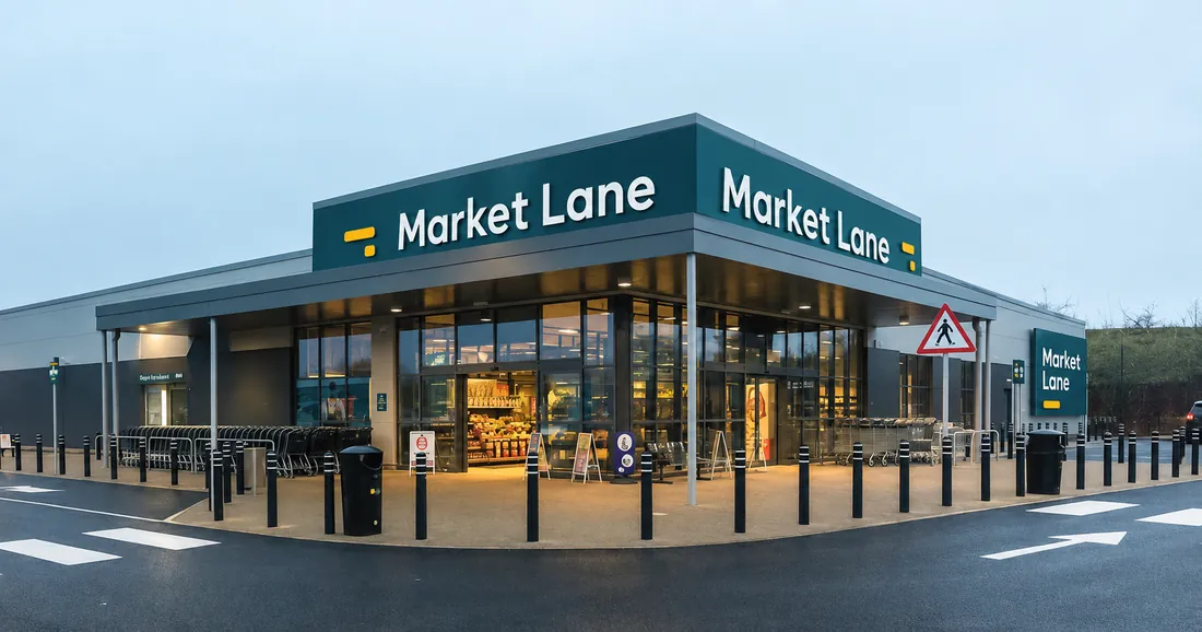 The exterior of the Market Lane Northampton store