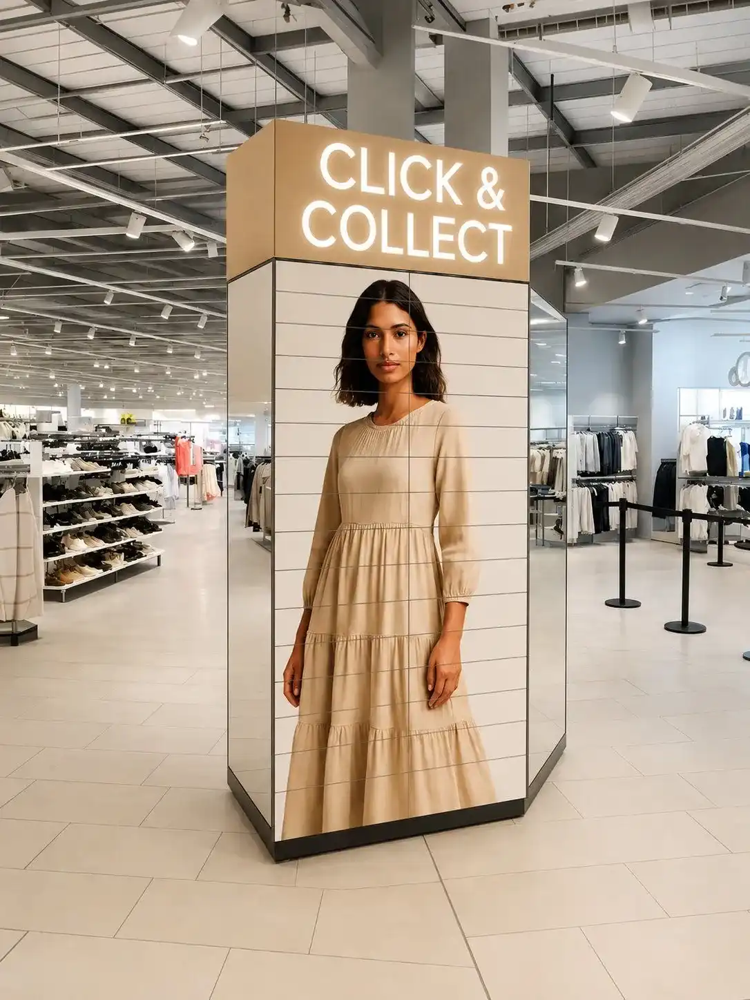 Retail click and collect lockers
