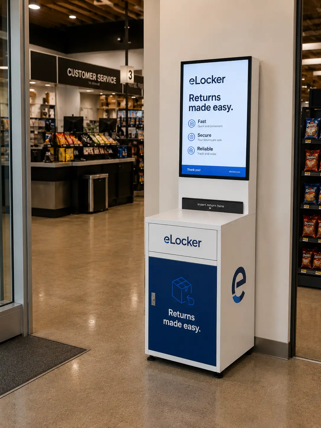 eLocker retail returns dropbox