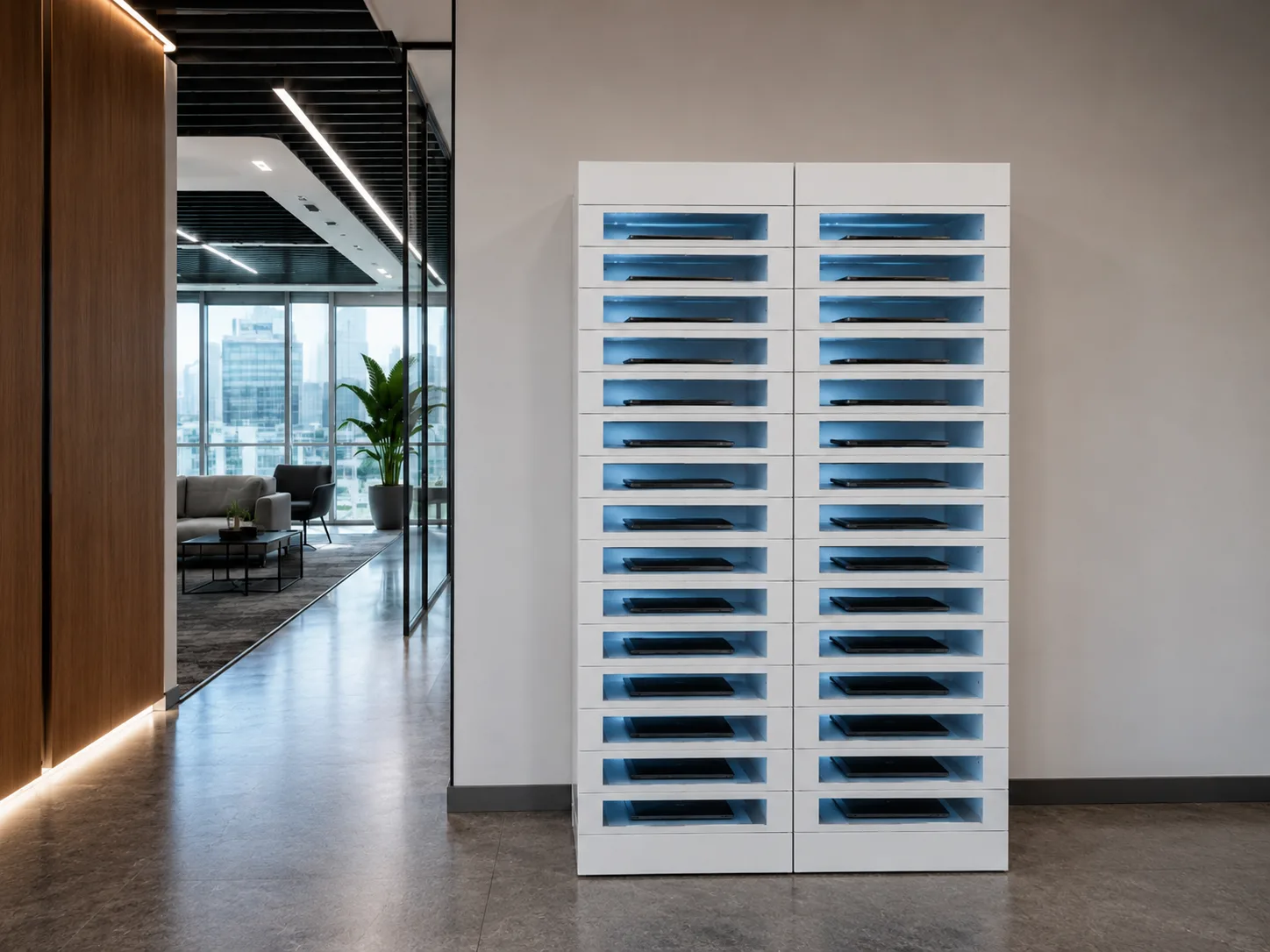 eLocker Techbar locker for IT equipment handovers